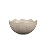 Ceramic Serving Bowls Shell Embossed Glazed for Coastal Wholesale