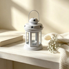 Ceramic Star Cutout Lantern Candle Holder, Portable Tealight Holder, Decorative Tabletop Ornament for Home & Party