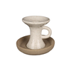 Two-tone Speckled Ceramic Taper Candle Holders