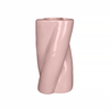 Twisted Shape Glossy Ceramic Vases