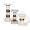 Matte Ceramic Pillar Candle Holders
