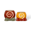 Candy & Christmas Boot Shaped Ceramic Candle Vessel