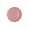 Ceramic Dinner Plates Fluted Petal Rim for Restaurant Wholesale