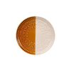 Embossed Pattern Ceramic Dinner Plate for Restaurant & Hotel Use