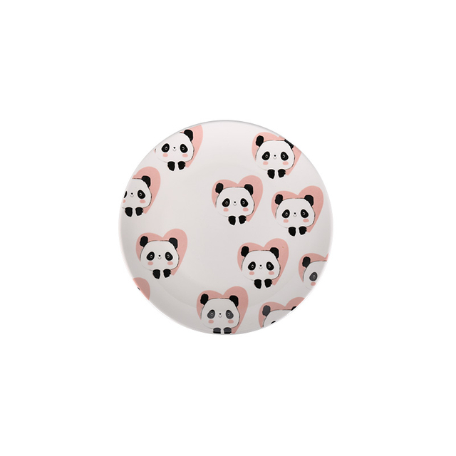 Cartoon Printed Ceramic Dinner Plates for Kids Gift Retail Wholesale
