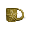 Ceramic Coffee Mugs 3D Starfish Handle Glazed Coastal Wholesale