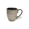 Embossed Glazed Ceramic Coffee Mugs, Vintage Home & Restaurant Drinking Cups