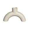 Off White Glossy Ceramic Oil Burners & Abstract Geometric Candle Holders